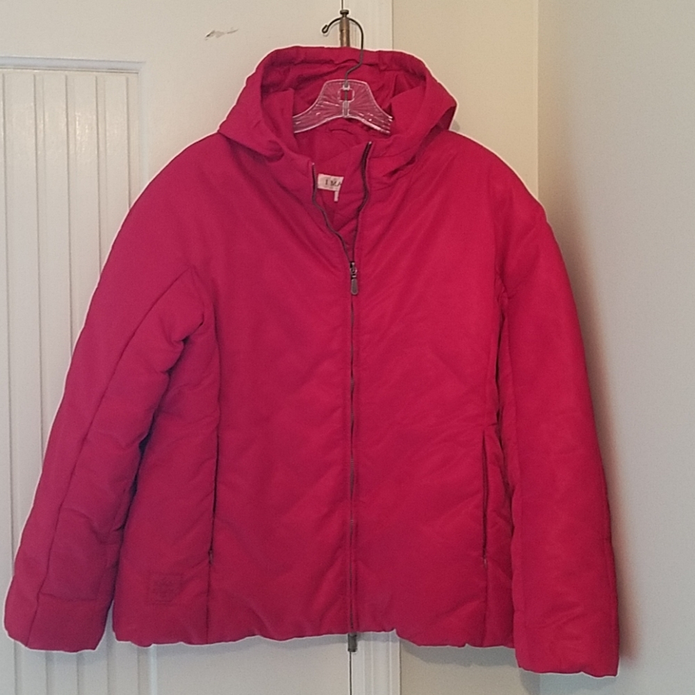 Red winter coat